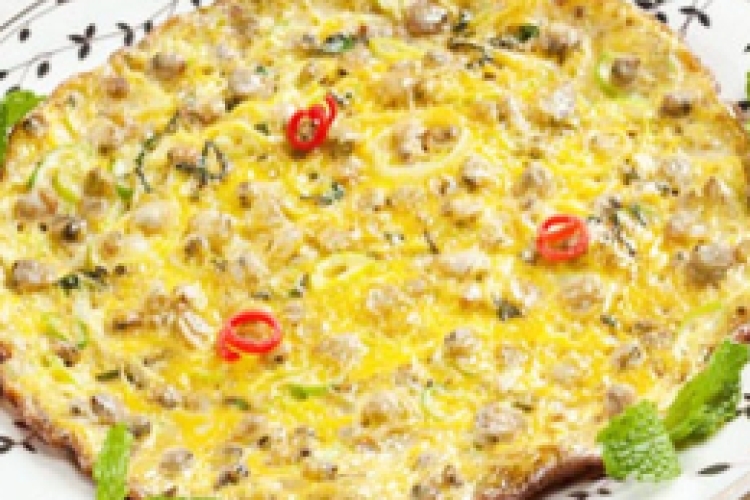 Trứng chiên thịt bằm